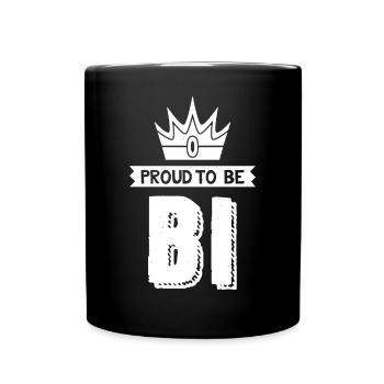 LGBT- Bisexuell - Bi - Bisexuell Pride - Stolz - Tasse einfarbig - Schwarz - Vorne