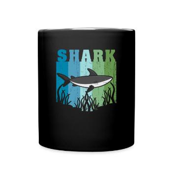 Hai - Tasse einfarbig - Schwarz - Vorne