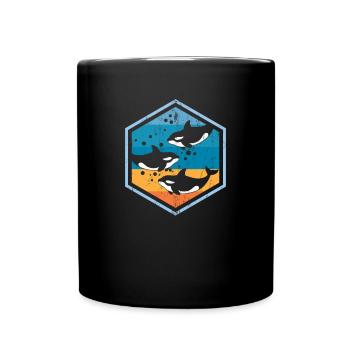 Orca orque orque cadeau - Mug uni - noir - Devant