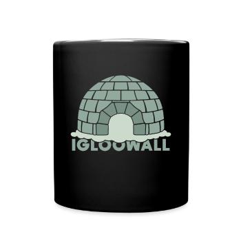 Igloo gift Eskimo snow house snow - Full Colour Mug - black - Front