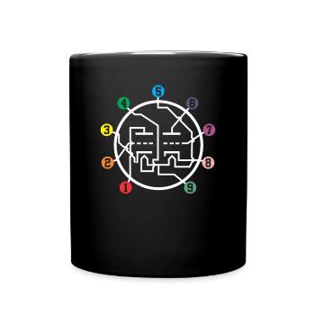 Analoges Vakuumröhren-Pin-Layout Verstärker Audio - Tasse einfarbig - Schwarz - Vorne