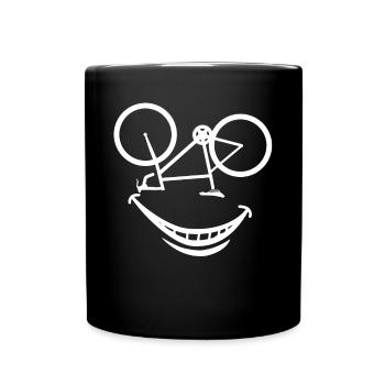 Vélo de course - Mug uni - noir - Devant