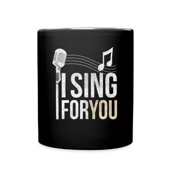 singer - Full Colour Mug - black - Front