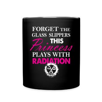 Funny Radiology Tech Princess Radiation - Full Colour Mug - black - Front