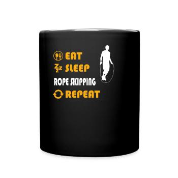 Rope Skipping - present for men and women - Tasse einfarbig - Schwarz - Vorne
