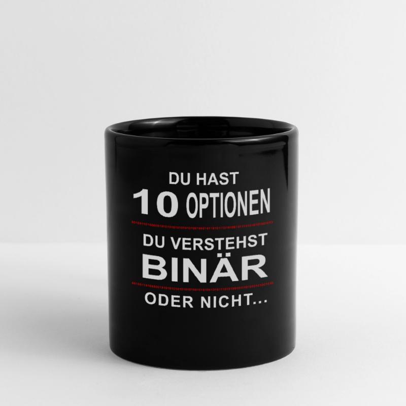 Binaer Witz 4 Informatiker Programmierer Tasse einfarbig