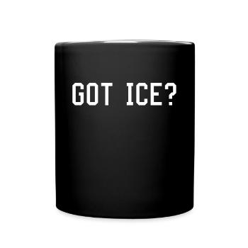 Eis - Tasse einfarbig - Schwarz - Vorne