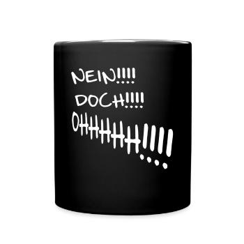 Nein doch ohhh von Louis de funes ein Film Zitat - Tasse einfarbig - Schwarz - Vorne
