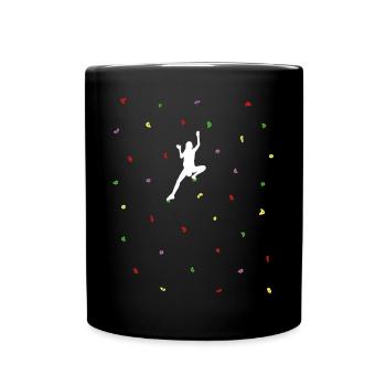 Mur de boulder femme - Mug uni - noir - Devant
