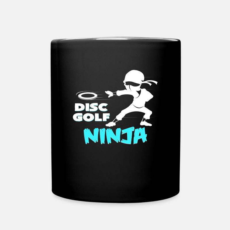 Discgolf Ninja - Tasse einfarbig - Schwarz