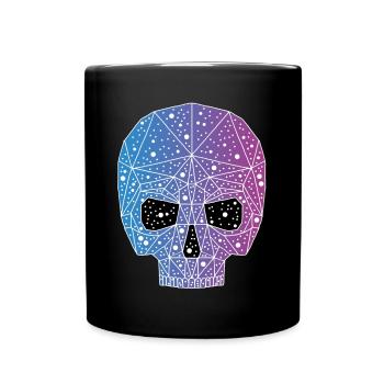 Galaktischer Todeskopf - Tasse einfarbig - Schwarz - Vorne