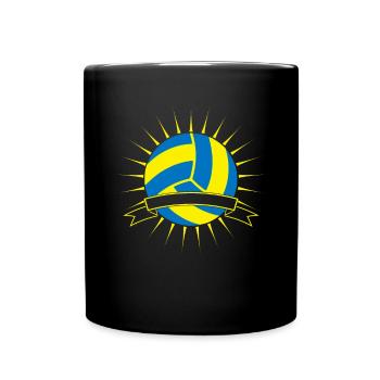 Volleyball Premium Shirt Cadeau de volleyball de plage - Mug uni - noir - Devant