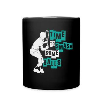 Tennis - Tasse einfarbig - Schwarz - Vorne