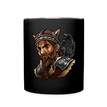 Vikings | Krieger Rabe Odin Valhalla Valknut - Mug uni - noir - Devant