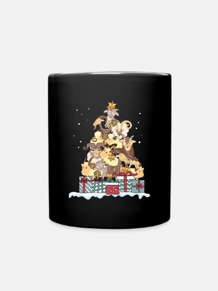 Goat goat geiss goat christmas gift - Full Colour Mug - black