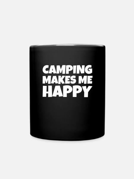 camping - Full Colour Mug - black
