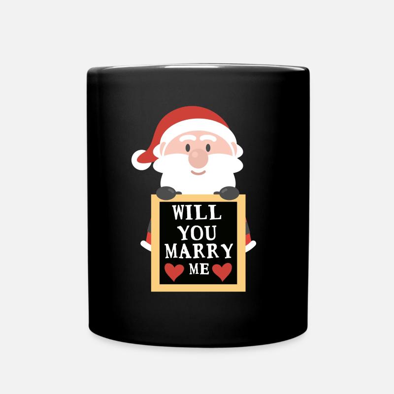 Will you marry me? - Full Colour Mug - black