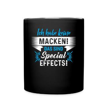 Ich Habe Keine Macken! - Tasse einfarbig - Schwarz - Vorne