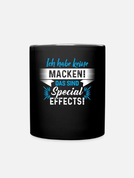 Ich Habe Keine Macken! - Tasse einfarbig - Schwarz