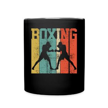 Boxen Retro - Tasse einfarbig - Schwarz - Vorne