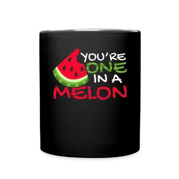 Watermelon Watermelon Juicy summer gift - Full Colour Mug - black - Front