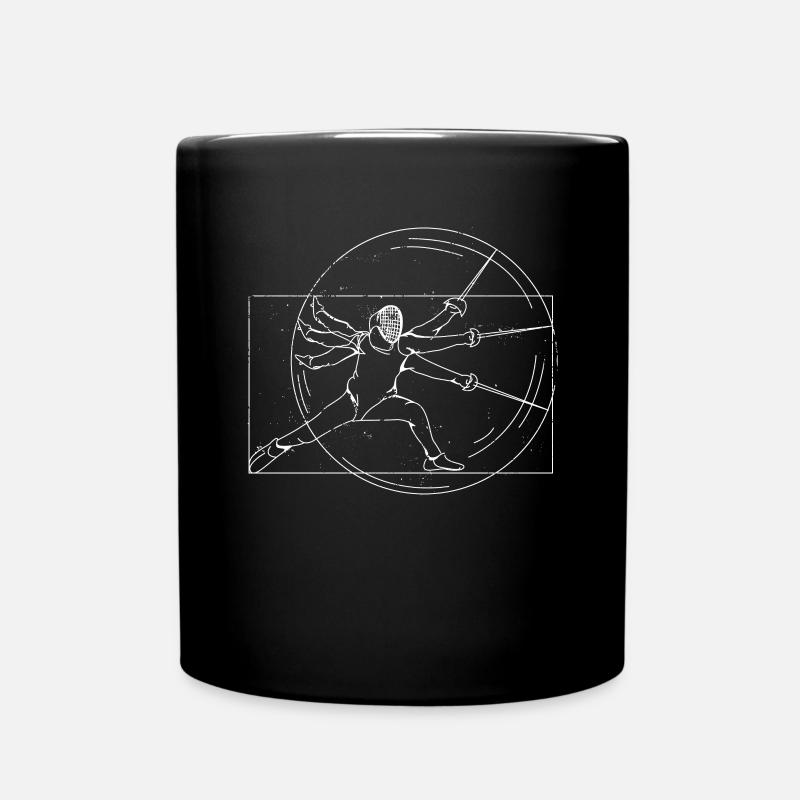 Épée d'escrime épée parade cadeau Da Vinci - Mug uni - noir