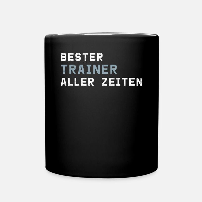 Bester Trainer aller Zeiten | Geschenk Sport Coach - Tasse einfarbig - Schwarz