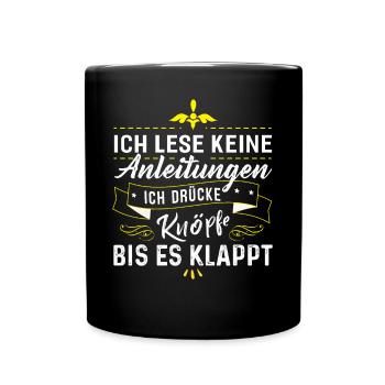 I don't read instructions - Full Colour Mug - black - Front