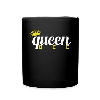 Bienen Koenigin Imkerin Frau - Tasse einfarbig - Schwarz - Vorne