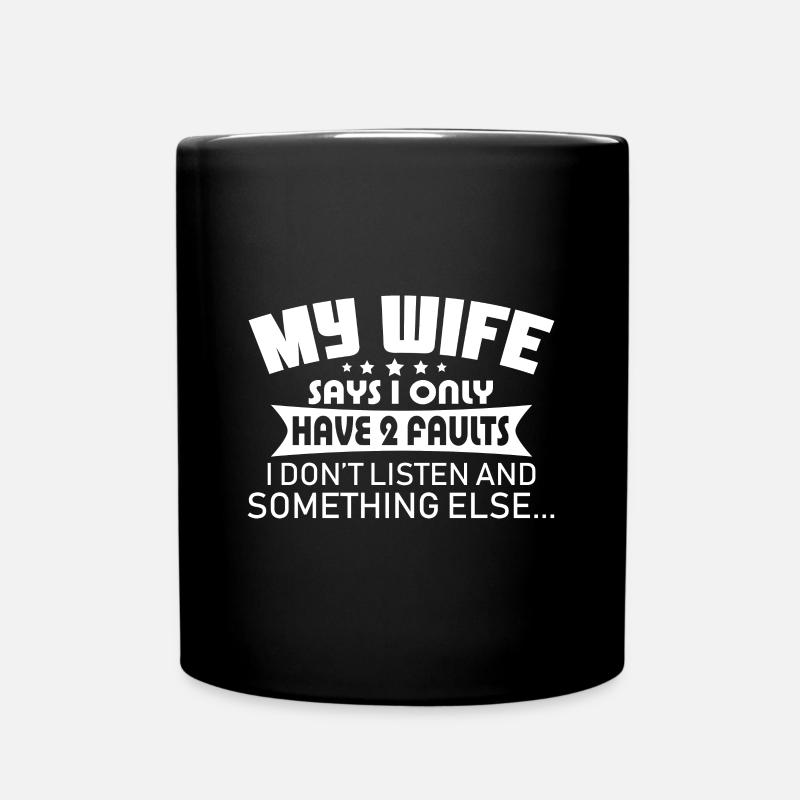 Männer Spruch Humor - Tasse einfarbig - Schwarz