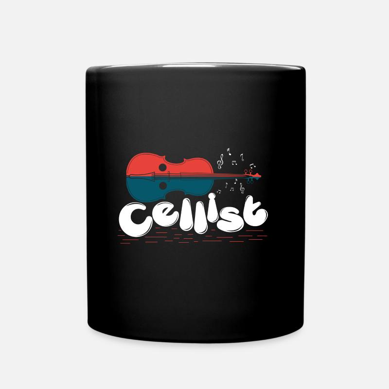 Cellist Cello Spieler Musiker Berufsmusiker Streic - Tasse einfarbig - Schwarz