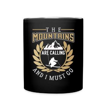 Les montagnes appellent et je dois partir - Mug uni - noir - Devant