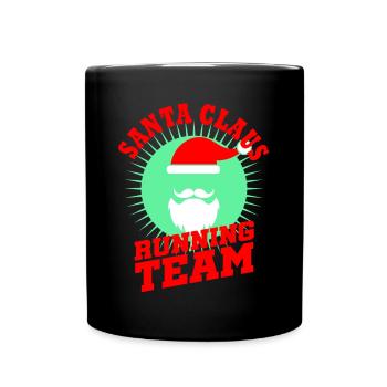 Course de coureurs de Noël du Santa Claus Running Team - Mug uni - noir - Devant