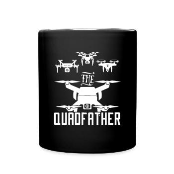The Quadfather | Drone Pilot - Tasse einfarbig - Schwarz - Vorne