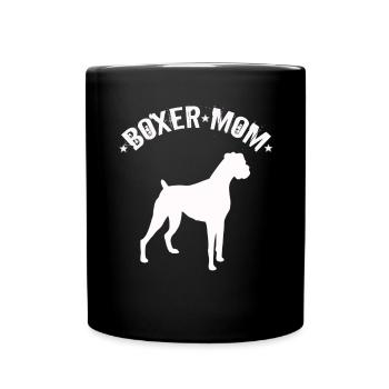 Boxer Dog Femmes Boxer Maman - Mug uni - noir - Devant