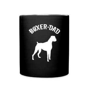 Boxer Hund Herren Boxer Papa - Tasse einfarbig - Schwarz - Vorne