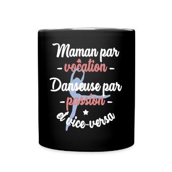 Maman danseuse - Mug uni - noir - Devant