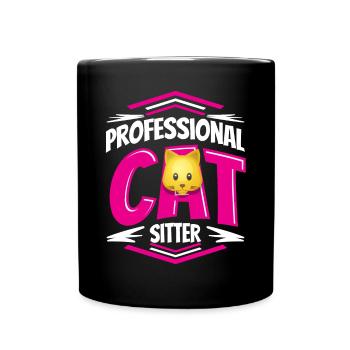 Cadeau de conception de chat pour animaux de compagnie et chaton - Mug uni - noir - Devant