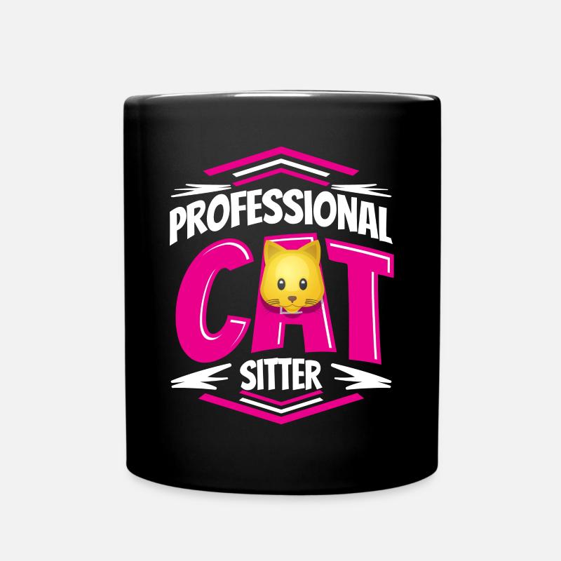 Cadeau de conception de chat pour animaux de compagnie et chaton - Mug uni - noir