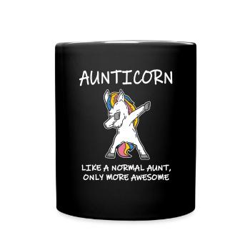 Aunticorn Like A Normal Aunt Gift - Full Colour Mug - black - Front