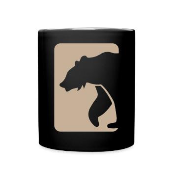 porter - Mug uni - noir - Devant