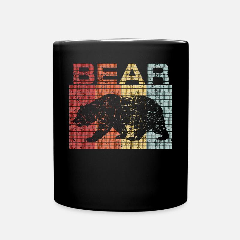 Bär - Tasse einfarbig - Schwarz