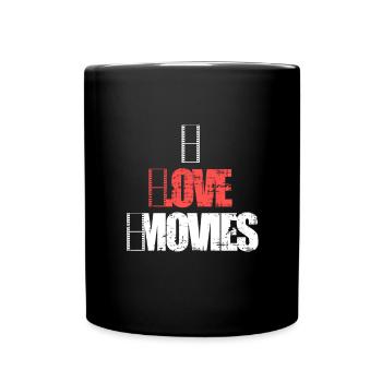 Movies Passion Retro Vintage - Full Colour Mug - black - Front