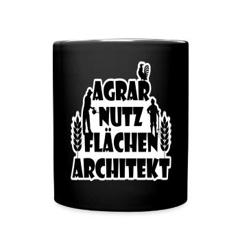 Architecte de l'utilisation des terres agricoles synonyme de paysan - Mug uni - noir - Devant