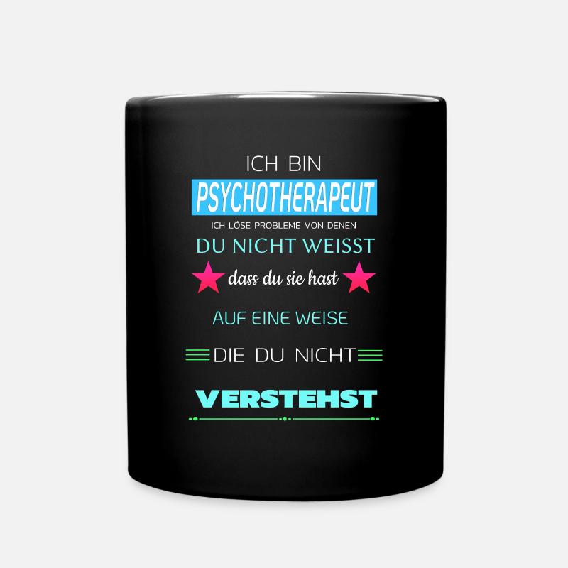Je suis psychothérapeute - Mug uni - noir