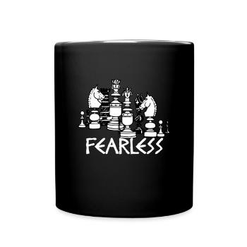 Fearless Chess Schach Geschenk Chess Gift Idea - Tasse einfarbig - Schwarz - Vorne