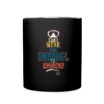 Église de plongée en apnée - Mug uni - noir - Devant