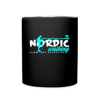 Marche nordique - Mug uni - noir - Devant
