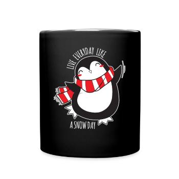 Happy Holla Days Lustiger Weihnachtsman Geschenk - Tasse einfarbig - Schwarz - Vorne