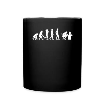 Evolution of Gamer Gambler Nerd Geek Progamer - Full Colour Mug - black - Front
